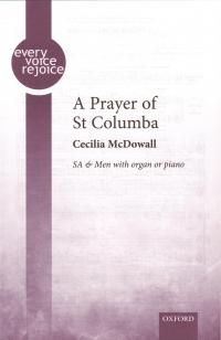 A Prayer Of St Columba Mcdowall Sa & Men Organ Pf Sheet Music Songbook