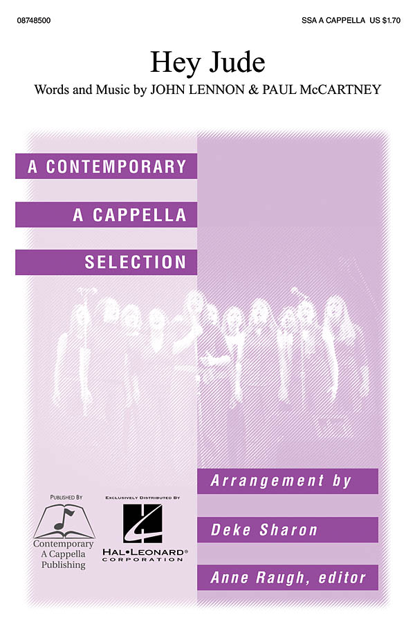 Hey Jude Arr Sharon Ssa A Capella Sheet Music Songbook