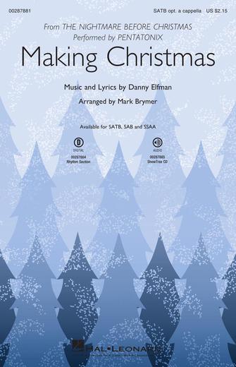 Making Christmas Elfman Mixed Choir Cd Only Sheet Music Songbook