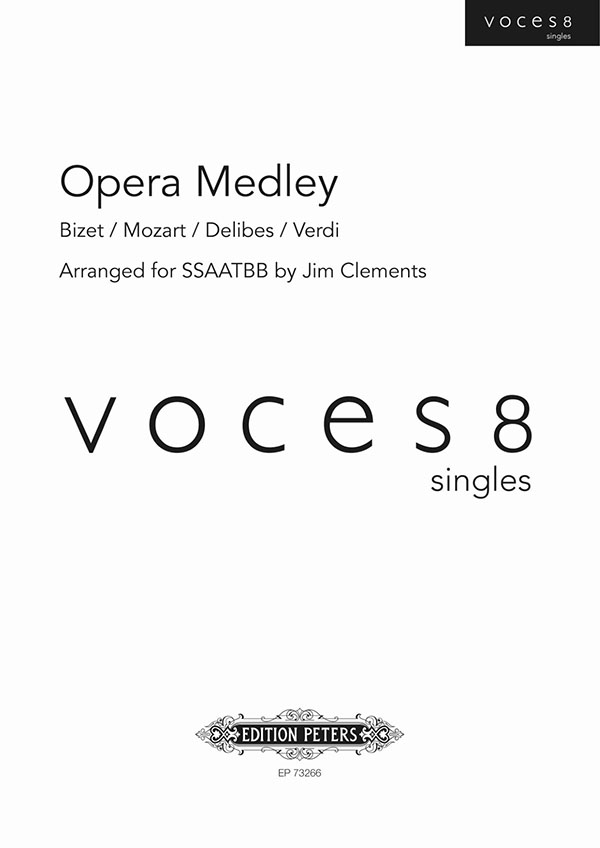 Opera Medley Arr. Clements Ssaatbb Sheet Music Songbook