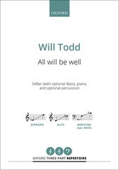 All Will Be Well Todd Sabar & Piano Sheet Music Songbook