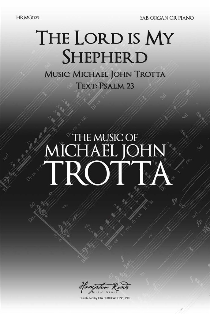 Lord Is My Shepherd Trotta Sab & Piano Sheet Music Songbook