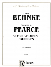 Behnke 30 Voice Training Exercises Soprano Sheet Music Songbook