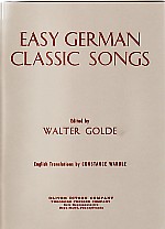 Easy German Classic Songs Ed Golde (with Eng Tran) Sheet Music Songbook