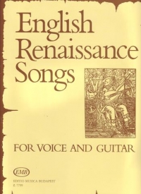 English Renaissance Songs Voice & Guitar Sheet Music Songbook
