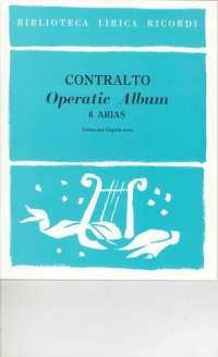 Operatic Album 6 Arias Contralto Sheet Music Songbook
