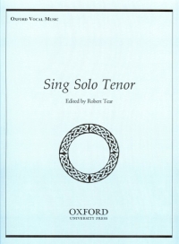 Sing Solo Tenor Tear Sheet Music Songbook
