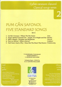 Five Standard Songs Sheet Music Songbook