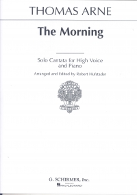 Arne Morning Solo Cantata High Sheet Music Songbook