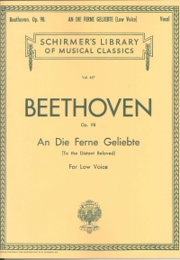 Beethoven To The Distant Beloved Op98 Low Sheet Music Songbook