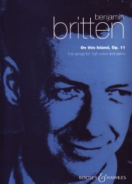 Britten On This Island High Voice/piano Sheet Music Songbook