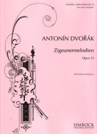 Dvorak Gypsy Songs Op55 Low Sheet Music Songbook