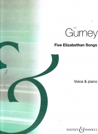 Gurney Five Elizabethan Songs Sheet Music Songbook