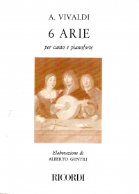 Vivaldi 6 Arias Voice & Piano Sheet Music Songbook