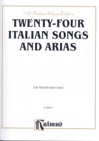 24 Italian Songs & Arias Medium High Sheet Music Songbook