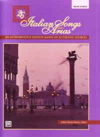 26 Italian Songs & Arias Medium High Itali/english Sheet Music Songbook