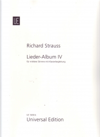 Strauss R Lieder Album Iv Medium Voice Sheet Music Songbook
