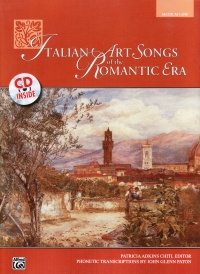 Italian Art Songs Romantic Era Medium Low Bk & Cd Sheet Music Songbook