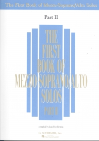 First Book Of Mezzo-soprano/alto Solos Part 2 Sheet Music Songbook