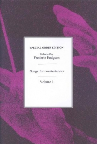 Songs For Countertenors Vol 1 Hodgson Sheet Music Songbook