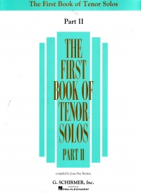 First Book Of Tenor Solos Part 2 Boytim Sheet Music Songbook