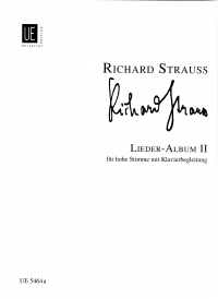 Strauss R Lieder Album Ii High Voice Sheet Music Songbook