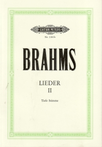 Brahms Songs Complete Vol 2 33 Songs Medium Low Sheet Music Songbook