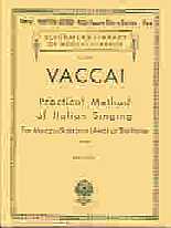 Vaccai Practical Method Mezzo-sop (alto)orbaritone Sheet Music Songbook