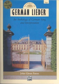 Gateway To German Lieder Paton High Voice Bk & Cd Sheet Music Songbook