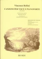 Bellini Canzoni Per Voce E Pianoforte High Sheet Music Songbook