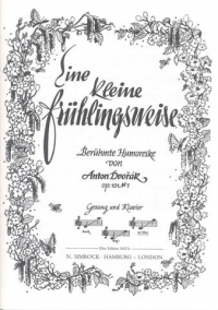 Dvorak Eine Kleine Fruhlingsweise Medium Sheet Music Songbook