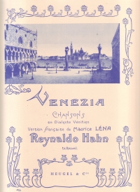 Hahn Venezia Song Cycle Sheet Music Songbook