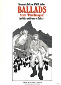 Britten Ballads From Paul Bunyan Sheet Music Songbook