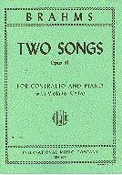Brahms Songs 2 Alto/pf/vla Or Vc Oblig German Eng Sheet Music Songbook