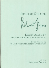 Strauss R Lieder Album Iv High Voice Sheet Music Songbook