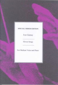 Gurney 11 Songs Medium Voice & Piano Sheet Music Songbook