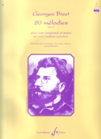 Bizet Vingt Melodies Vol 1 Soprano/tenor Sheet Music Songbook