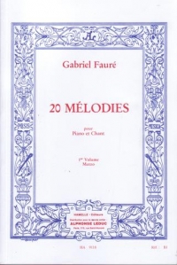 Faure 20 Melodies Vol 1 Mezzo Sheet Music Songbook