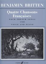 Britten Quatre Chansons Francaises Voice & Piano Sheet Music Songbook