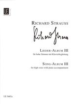Strauss R Lieder Album Iii High Voice Sheet Music Songbook