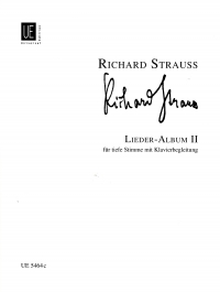 Strauss R Lieder Album Ii Low Voice Sheet Music Songbook