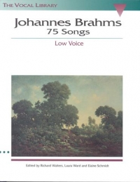 Brahms Songs 75 Low Voice Sheet Music Songbook