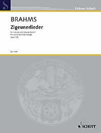 Brahms Zigeunerlieder Gypsy Songs High Voice & Pf Sheet Music Songbook