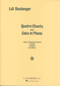 Boulanger Quatre Chants Sheet Music Songbook