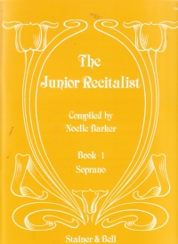 Junior Recitalist Book 1 Soprano Barker Sheet Music Songbook