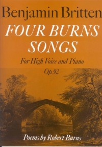 Britten 4 Burns Songs Sheet Music Songbook