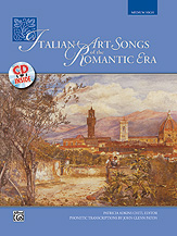 Italian Art Songs Of The Romantic Medium/high Sheet Music Songbook
