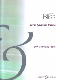 Bliss Seven American Poems Low Voice & Piano Sheet Music Songbook