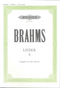 Brahms Songs Vol 2 High Voice Sheet Music Songbook