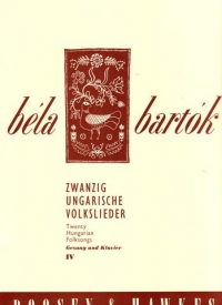Bartok Hungarian Folksongs (20) Vol 4 Sheet Music Songbook